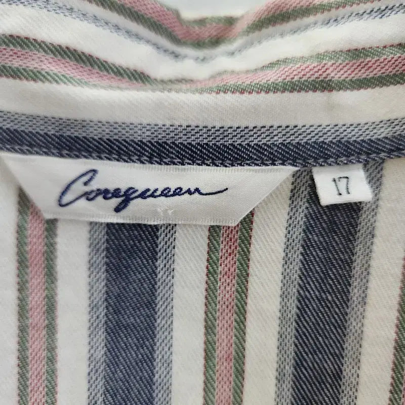 [BUNJANG] Vintage Casual Washed Multi-Stripe Shirt / 빈티지 캐주얼 워싱 멀티스트라이프 셔츠