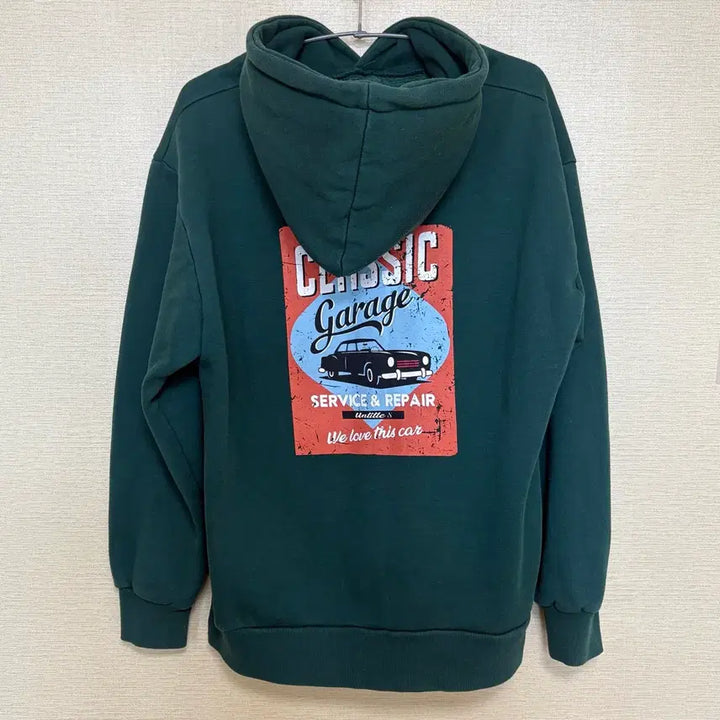 [BUNJANG] Untitle8 Green Hooded Sweatshirt / Untitle8 후드티