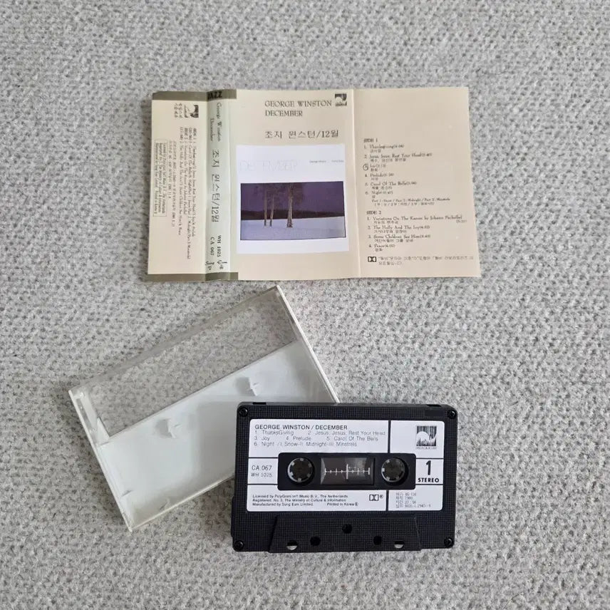 [BUNJANG] George Winston December Cassette Tape / 조지 윈스턴 December 1986년 발매 카세트 테이프 정품