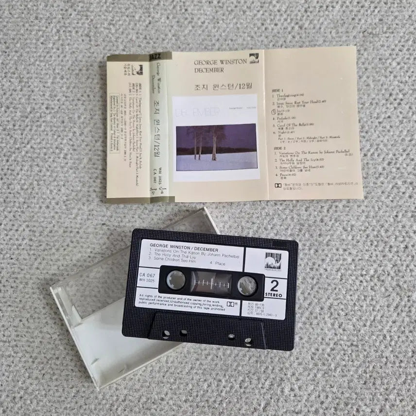 [BUNJANG] George Winston December Cassette Tape / 조지 윈스턴 December 1986년 발매 카세트 테이프 정품