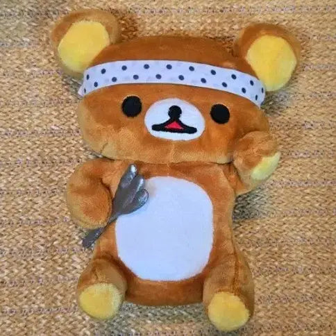 [BUNJANG] San-X Rilakkuma Doll with Fork / [고전] 산엑스 경품 희귀 포크를 든 리락쿠마 인형