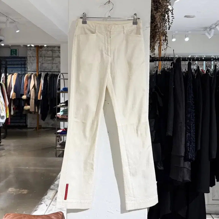 [BUNJANG] Prada Sport White Panel Cotton Pants / 프라다 스포츠 화이트 패널 코튼 팬츠