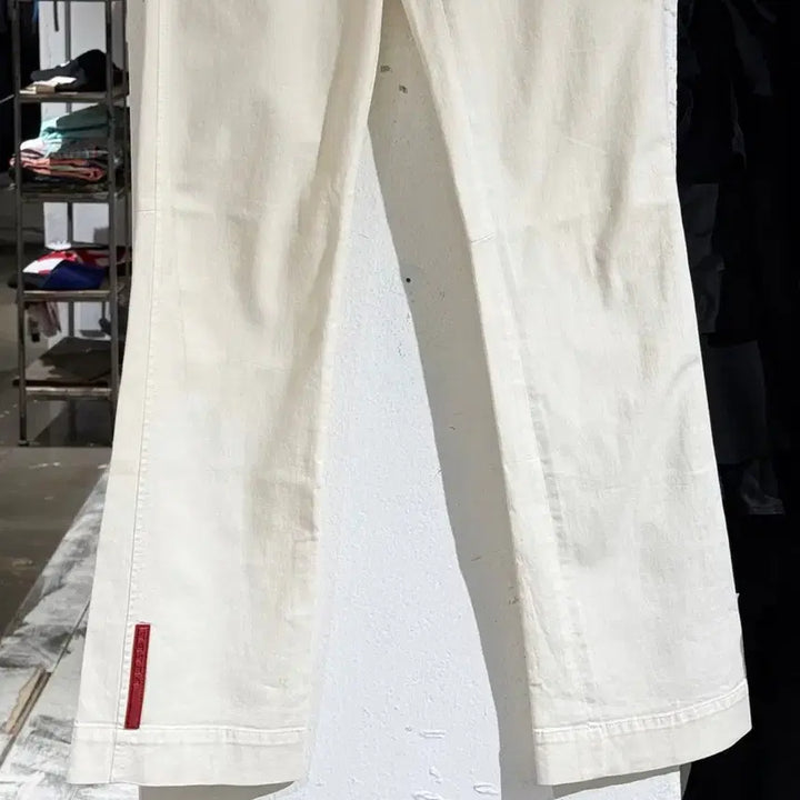 [BUNJANG] Prada Sport White Panel Cotton Pants / 프라다 스포츠 화이트 패널 코튼 팬츠