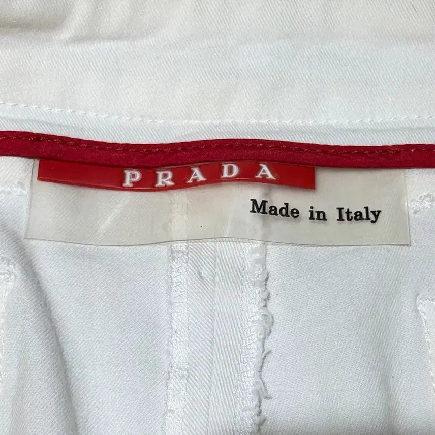 [BUNJANG] Prada Sport White Panel Cotton Pants / 프라다 스포츠 화이트 패널 코튼 팬츠