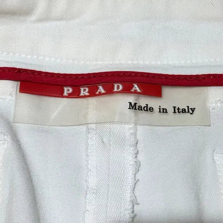 [BUNJANG] Prada Sport White Panel Cotton Pants / 프라다 스포츠 화이트 패널 코튼 팬츠