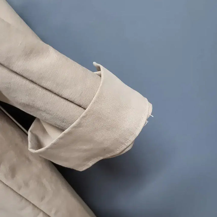 [BUNJANG] Unbranded Hooded Long Trench Coat / 뒷밴딩 후드 면 롱 트렌치코트