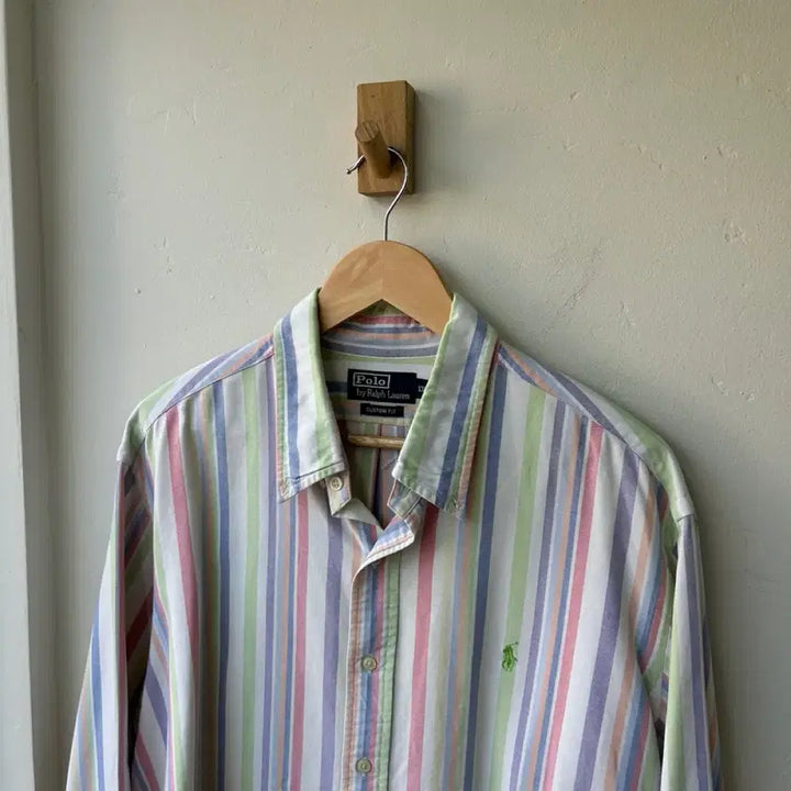 [BUNJANG] Polo Ralph Lauren Striped Shirt / 16295 - 폴로 랄프로렌 스트라이프 셔츠