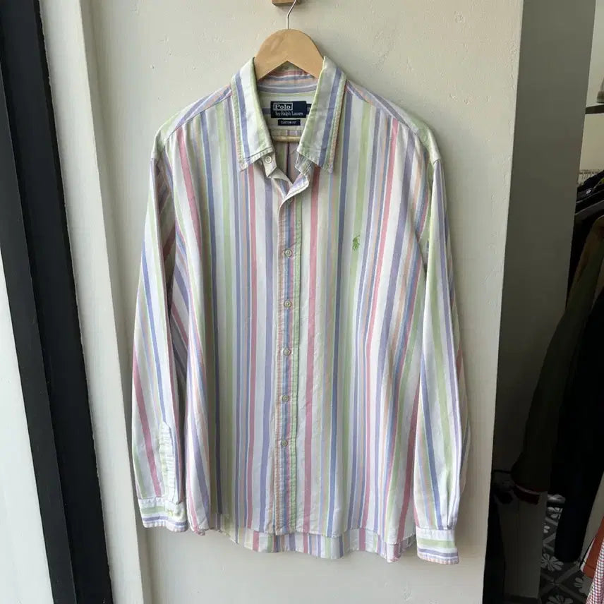 [BUNJANG] Polo Ralph Lauren Striped Shirt / 16295 - 폴로 랄프로렌 스트라이프 셔츠