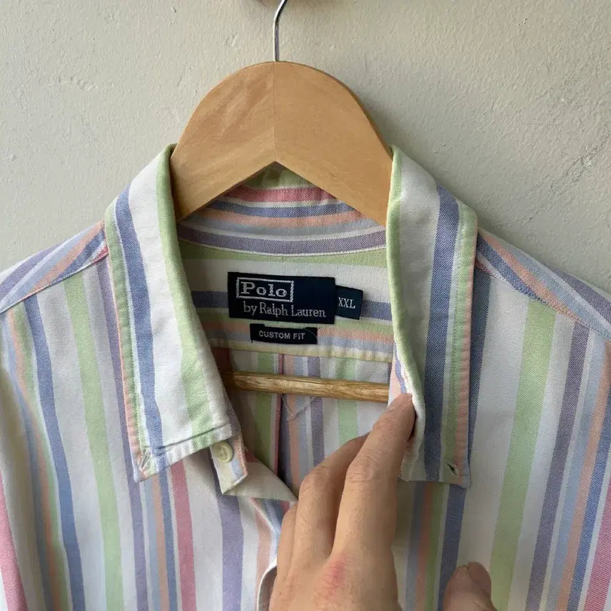 [BUNJANG] Polo Ralph Lauren Striped Shirt / 16295 - 폴로 랄프로렌 스트라이프 셔츠