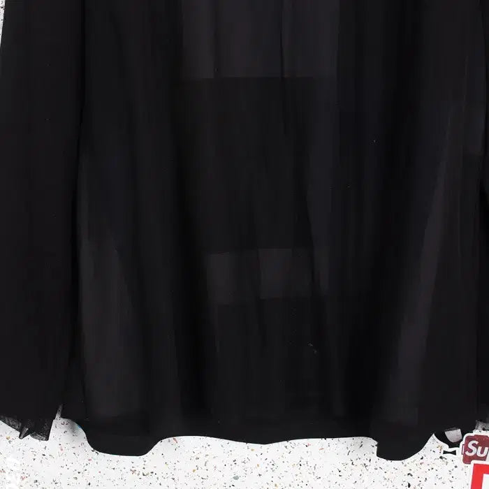 [BUNJANG] Lee Sang Bong Sheer Turtleneck Blouse (BK) / 여성77/ 이상봉 시스루 폴라 블라우스티BK 32-137