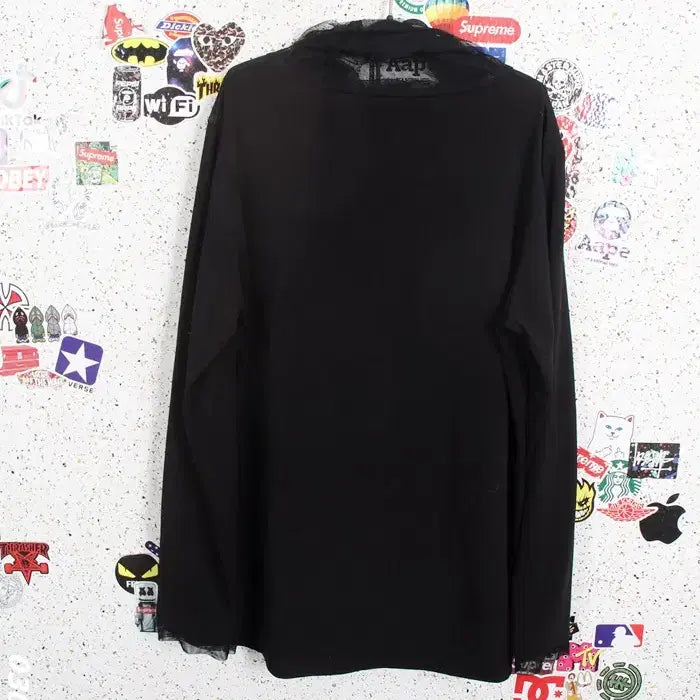 [BUNJANG] Lee Sang Bong Sheer Turtleneck Blouse (BK) / 여성77/ 이상봉 시스루 폴라 블라우스티BK 32-137