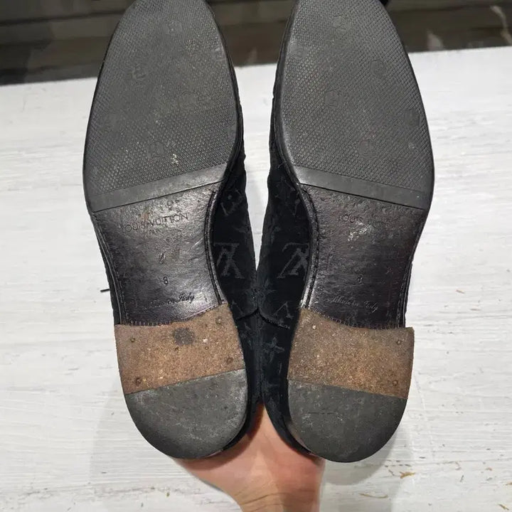 [BUNJANG] Louis Vuitton Monogram Velvet Oxford Shoes / 루이비통 블랙 모노그램 벨벳 옥스퍼드 슈즈