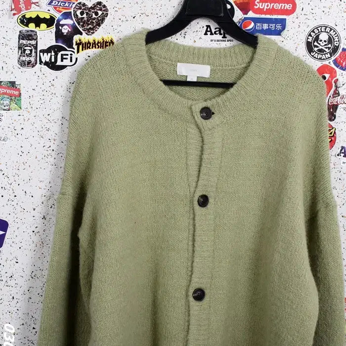 [BUNJANG] KOXX Round Neck Cardigan - Green / 남성M/ KOXX 라운드넥 가디건GN 32-138
