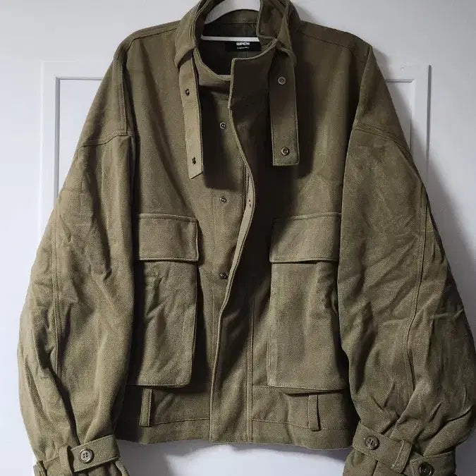[BUNJANG] RIPEN Safari Jacket / 남녀공용 RIPEN 카키색 사파리 자켓
