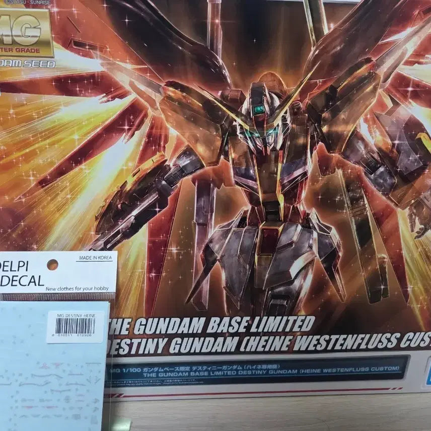 [BUNJANG] Bandai MG Destiny Heine Westenfluss + Delpi Decal Model Kit / 반다이 MG 데스티니 하이네 웨스턴플루스 +델피 데칼