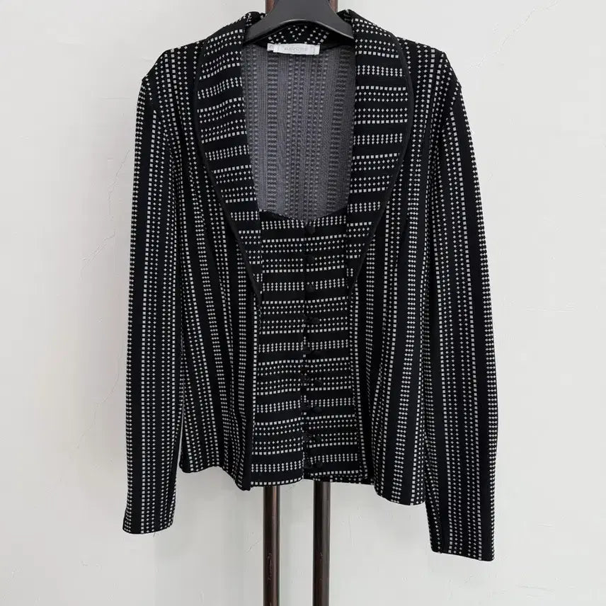 [BUNJANG] Lamure RAYURE Paris Black Pattern Jacket / 정품 라뮤르 RAYURE 파리 블랙 패턴 자켓