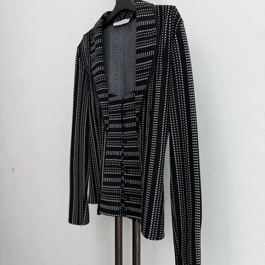 [BUNJANG] Lamure RAYURE Paris Black Pattern Jacket / 정품 라뮤르 RAYURE 파리 블랙 패턴 자켓