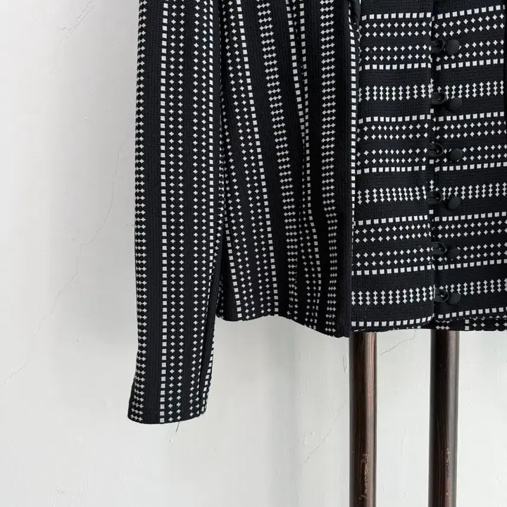 [BUNJANG] Lamure RAYURE Paris Black Pattern Jacket / 정품 라뮤르 RAYURE 파리 블랙 패턴 자켓