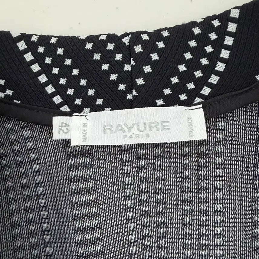 [BUNJANG] Lamure RAYURE Paris Black Pattern Jacket / 정품 라뮤르 RAYURE 파리 블랙 패턴 자켓