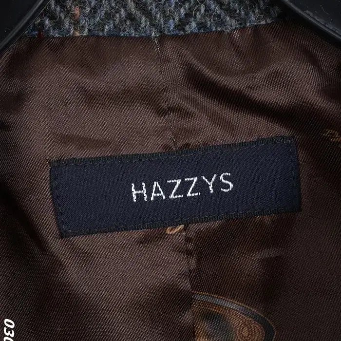 [BUNJANG] Hazzys Herringbone Wool Jacket / 여성85/ 헤지스 차콜 모100 헤링본 모직자켓 32-142