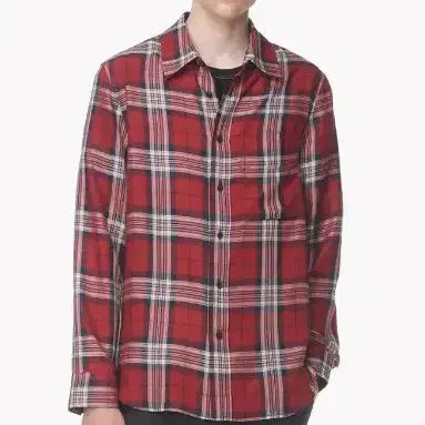 [BUNJANG] System Homme Red Tartan Check Shirt / 시스템 옴므  레드 타탄 체크 셔츠