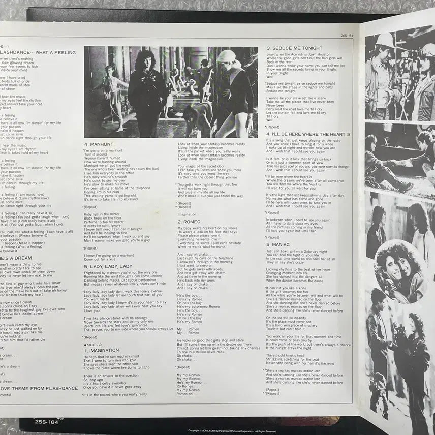 [BUNJANG] Flashdance Original Soundtrack Vinyl Record / 영화 플래시댄스 ost