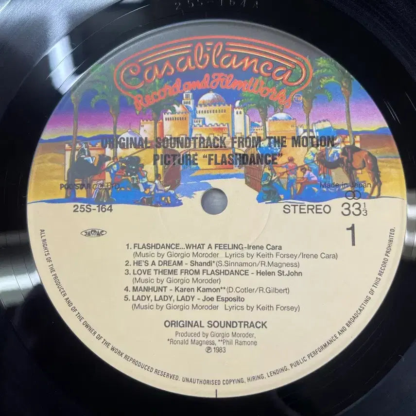 [BUNJANG] Flashdance Original Soundtrack Vinyl Record / 영화 플래시댄스 ost