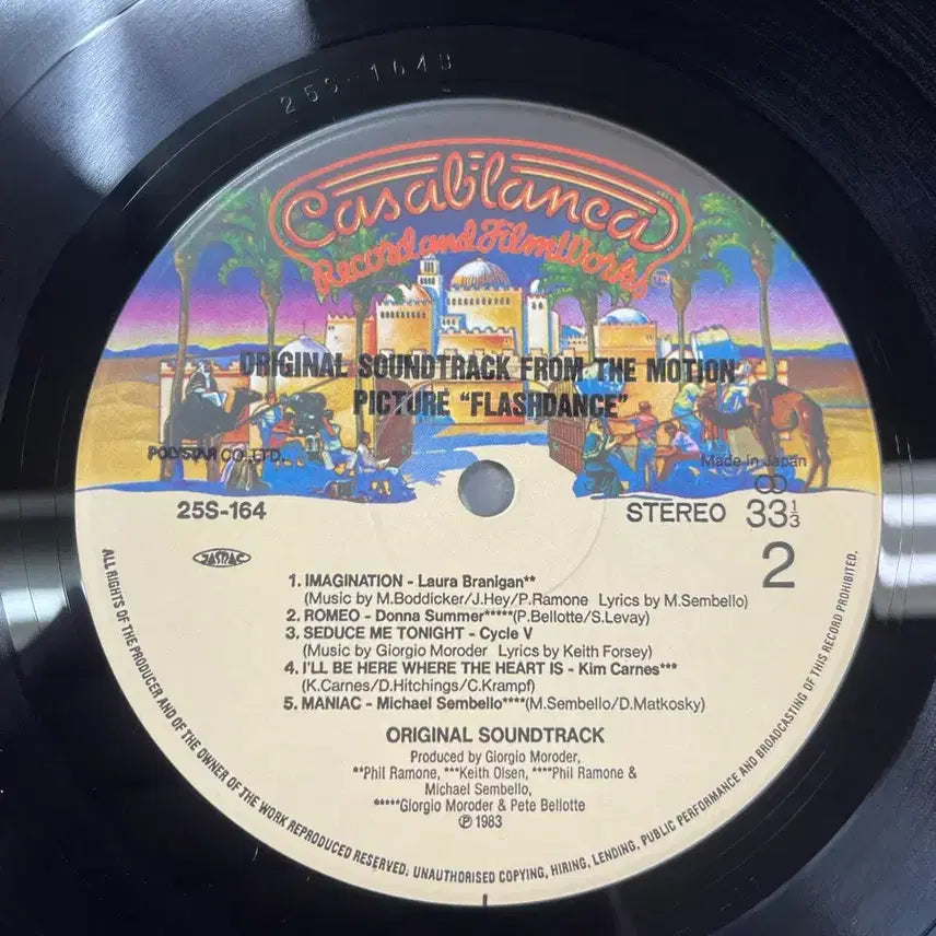 [BUNJANG] Flashdance Original Soundtrack Vinyl Record / 영화 플래시댄스 ost