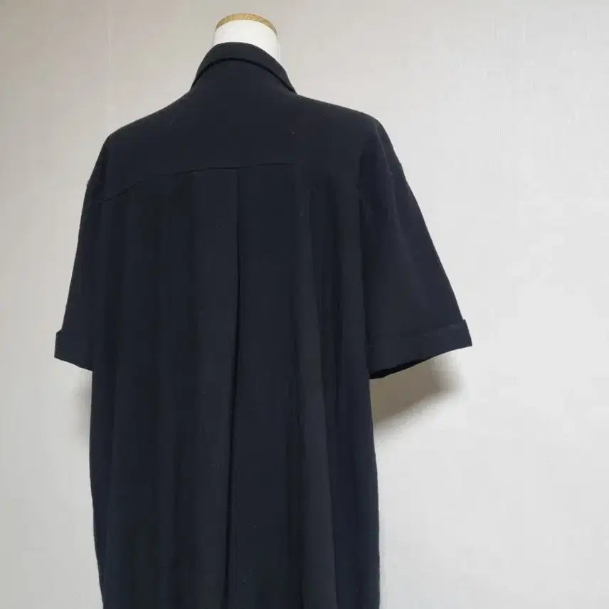 [BUNJANG] Black Long Shirt Dress / L271 블랙 셔츠 롱 원피스 새상품