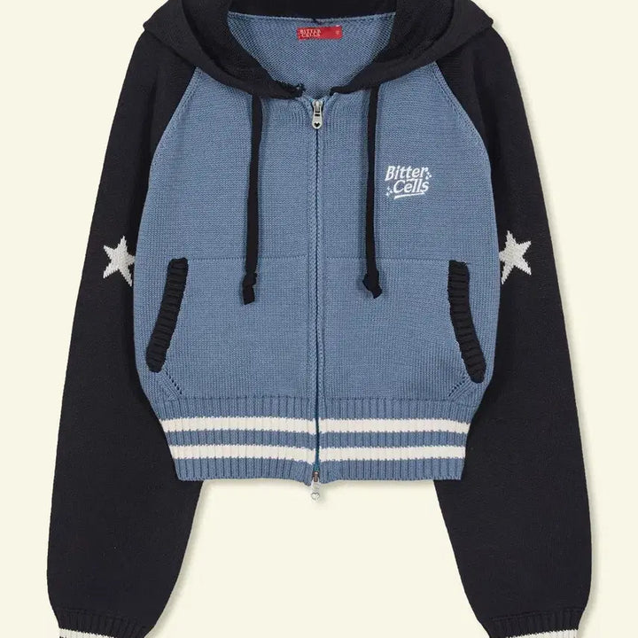 [SOLD OUT] Bitter Cells 비터셀즈 스타 니트 후드 집업