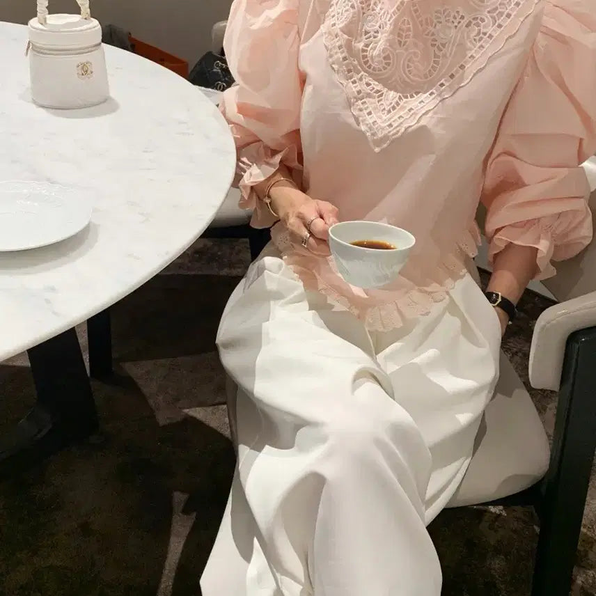 [BUNJANG] Bicini Hative Blouse (Pink) / 바이씨니 제작 하티브bl (핑크)