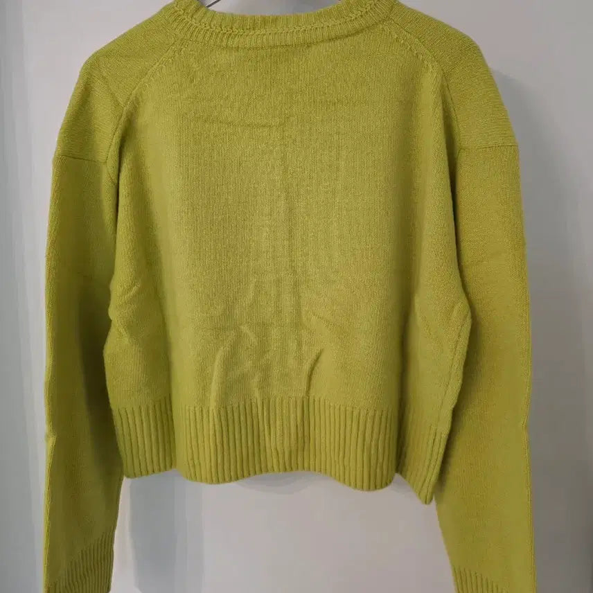 [BUNJANG] Vivienne Westwood Lime Green Cardigan / 비비안웨스트우드 라임색 가디건