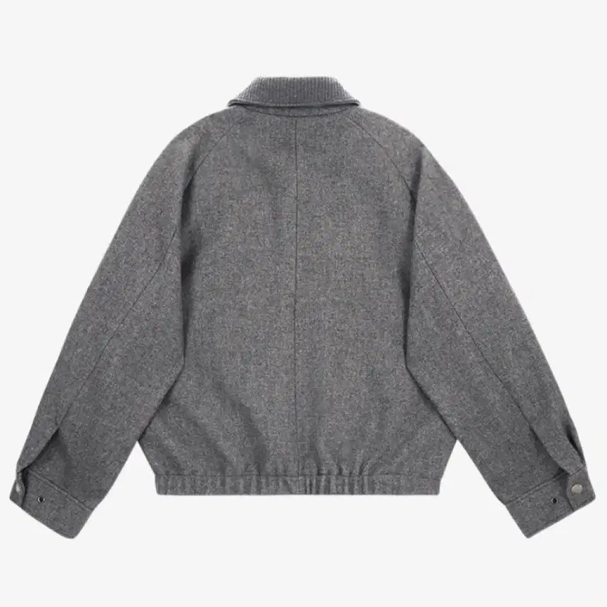 [BUNJANG] SITIVIENNE Wool Blouson Gray Jacket / 시티브리즈 울 블루종 그레이 점퍼 아우터 (남여공용)