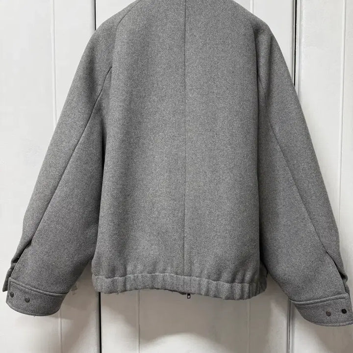 [BUNJANG] SITIVIENNE Wool Blouson Gray Jacket / 시티브리즈 울 블루종 그레이 점퍼 아우터 (남여공용)