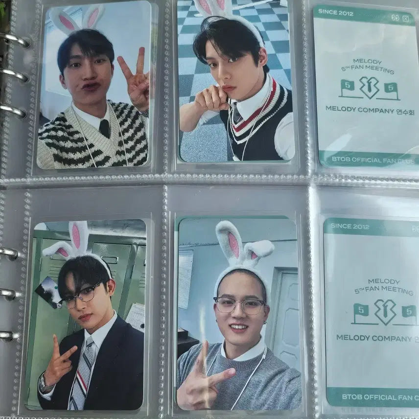 [BUNJANG] BTOB 5th Fanmeeting Rabbit Photocard Bundle Set / 비투비 5기 팬미팅 토끼 포카 서은광 이민혁 임현식 프니엘 일괄
