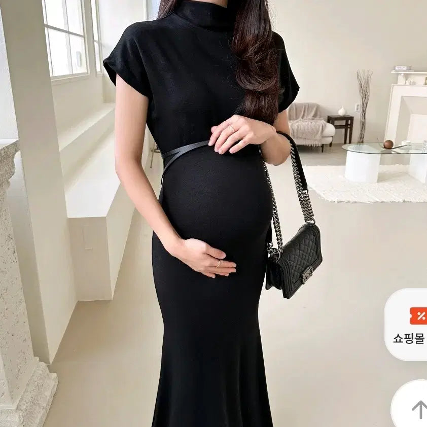 [BUNJANG] Lucid Right Maternity Mermaid Long Dress / 루시드라잇 만삭 촬영 임부복 원피스