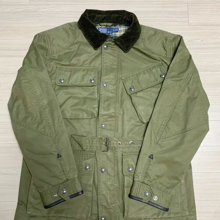 [BUNJANG] Polo Ralph Lauren Iconic Oilcloth Biker Jacket / 폴로 랄프로렌 아이코닉 오일클로즈 바이커 자켓