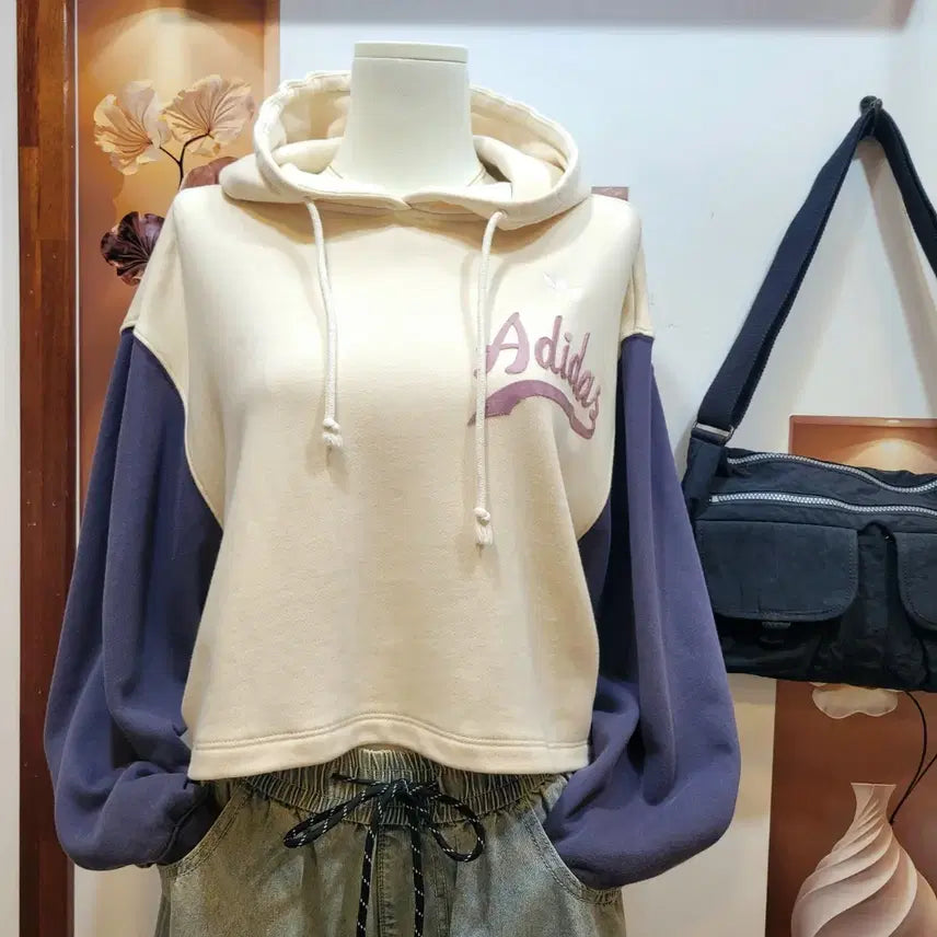 [BUNJANG] Adidas Parkaiyan Cropped Hoodie / 아디다스 파카이안 크롭 후디