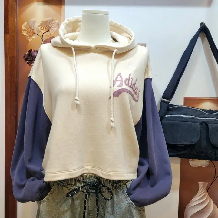 [BUNJANG] Adidas Parkaiyan Cropped Hoodie / 아디다스 파카이안 크롭 후디