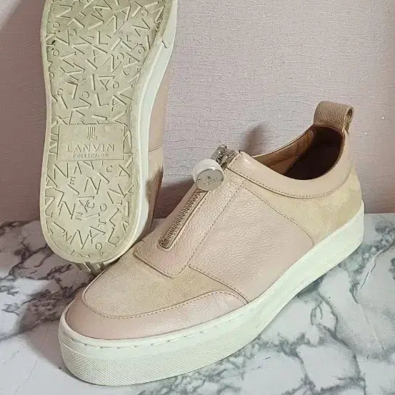 [BUNJANG] Lanvin Collection Suede Leather Sneakers / 한섬 랑방컬렉션 스웨이드가죽 스니커즈 240