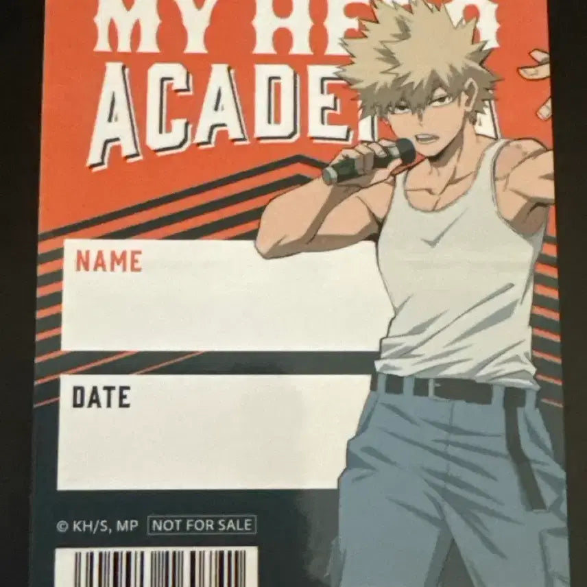 [BUNJANG] My Hero Academia Bakugo Name Sticker / 나의 히어로 아카데미아 바쿠고 네임스티커