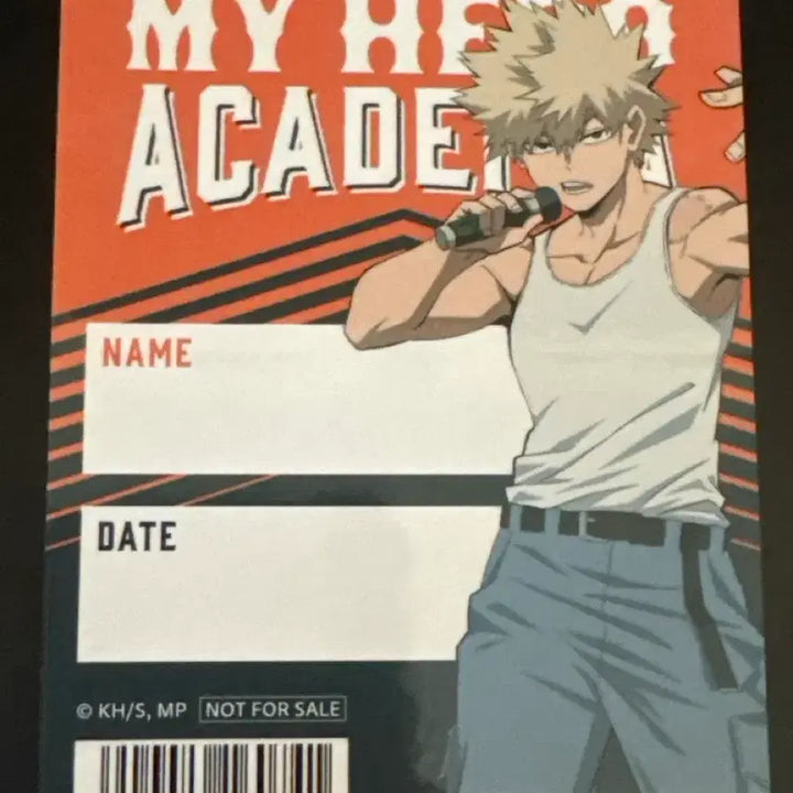 [BUNJANG] My Hero Academia Bakugo Name Sticker / 나의 히어로 아카데미아 바쿠고 네임스티커