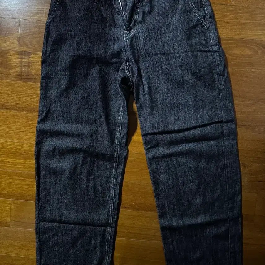 [BUNJANG] TOFFEE Natural Linen Denim Wide Pants S / 토피 내츄럴 린넨 데님 와이드 팬츠 S