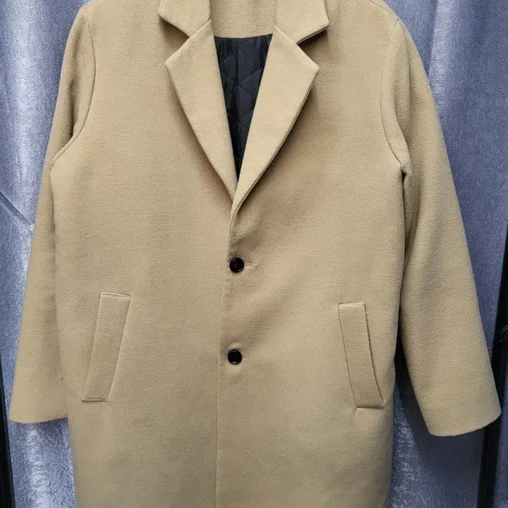 [BUNJANG] RAYGUN Beige Quilted Semi-Overfit Coat / 레이건(RAYGUN) 세미 오버핏 누빔 코트 - 베이지