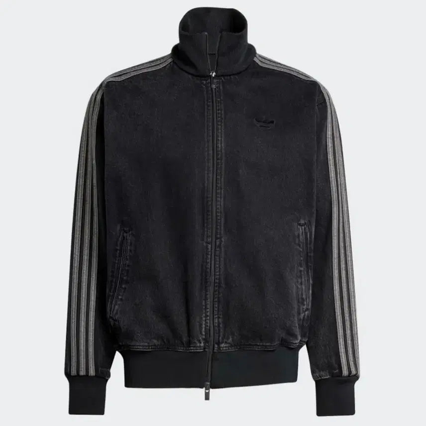 [BUNJANG] Adidas Adicolor Denim Firebird Track Top True Black Denim / 아디다스 아디컬러 데님 파이어버드 트랙탑 트루 블랙 데님 - US 사이즈