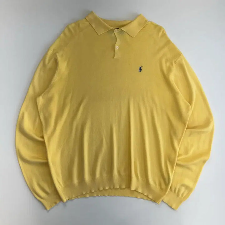 [SOLD OUT] Polo 폴로 네이비 포니 옐로우 카라티