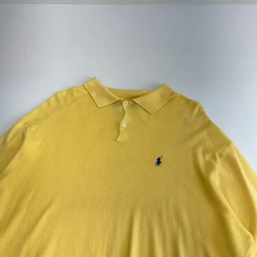 [SOLD OUT] Polo 폴로 네이비 포니 옐로우 카라티