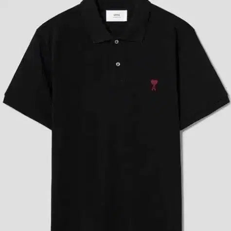 [BUNJANG] AMI Small Heart Short Sleeve Polo Shirt / 아미 반팔 PK셔츠(카라티)