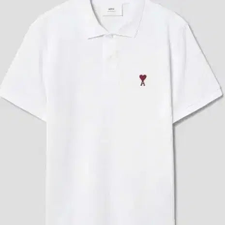 [BUNJANG] AMI Small Heart Short Sleeve Polo Shirt / 아미 반팔 PK셔츠(카라티)