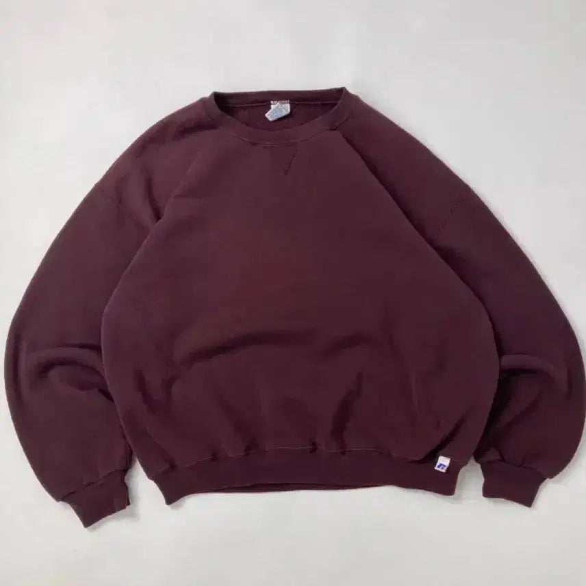 [BUNJANG] Russell Athletic Deep Plum Sweatshirt XL / 러셀 애슬래틱 스웻셔츠 딥 플럼 XL